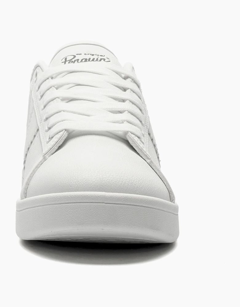 Original Penguin Steadman Mens Memory Foam Trainers White / Grey / Silver