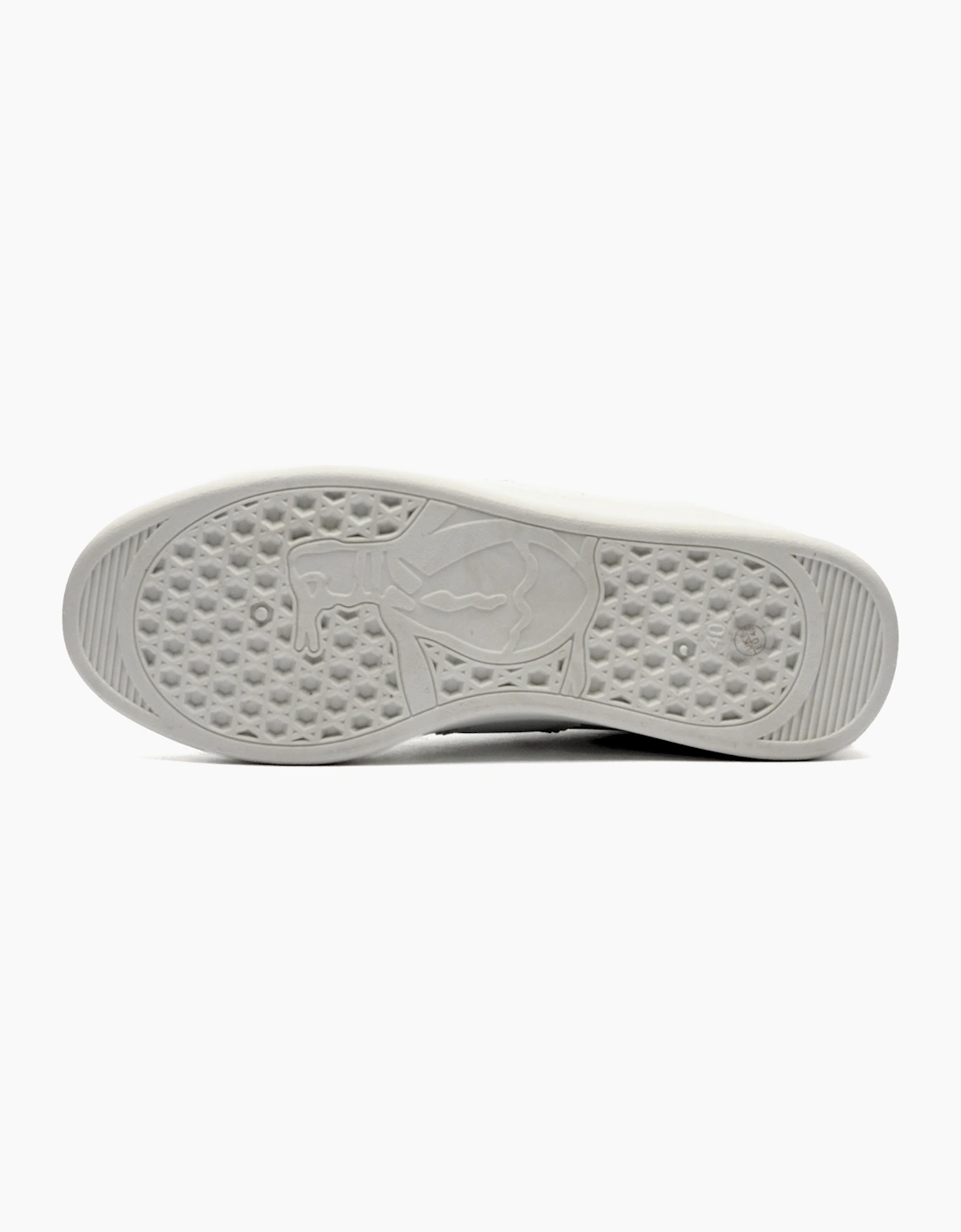 Original Penguin Steadman Mens Memory Foam Trainers White / Grey / Silver
