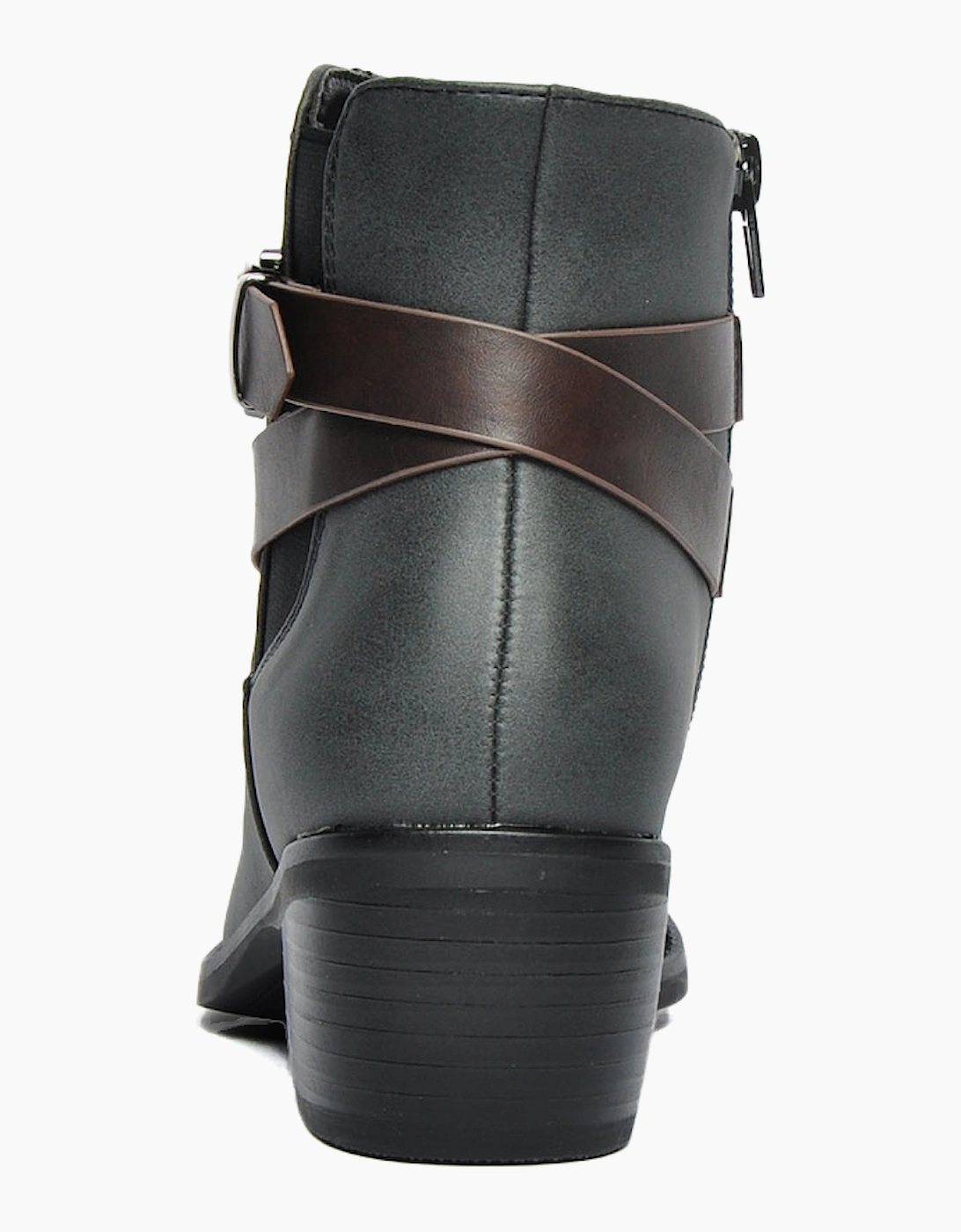 Divaz Farrah Vegan Zip Boots Womens Black