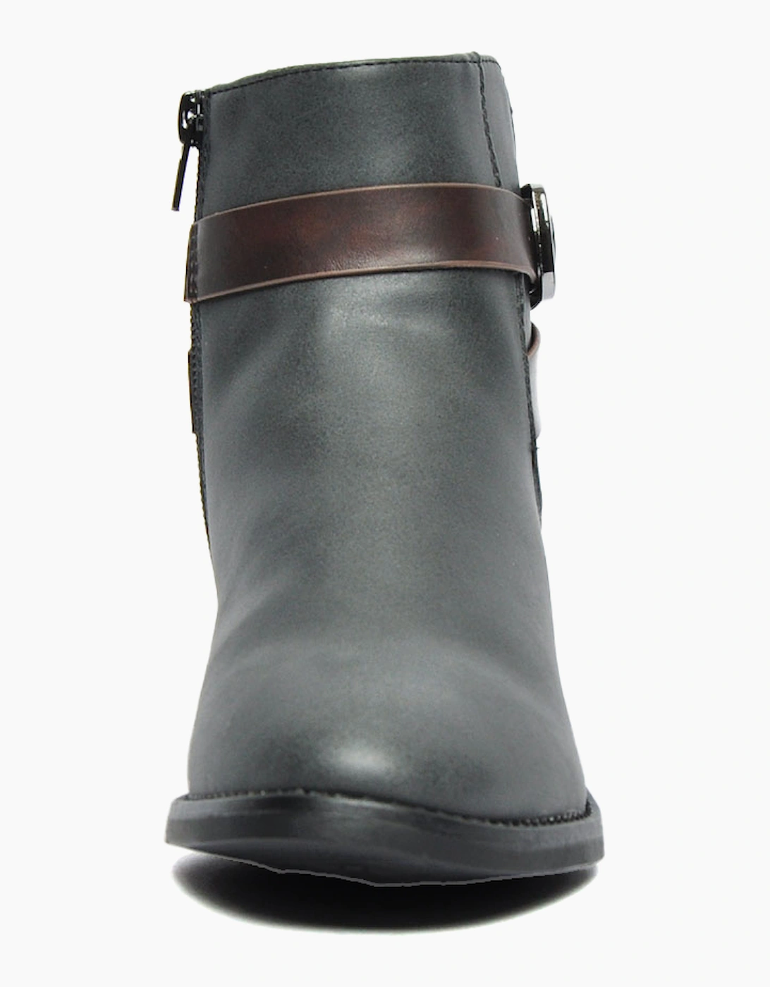 Divaz Farrah Vegan Zip Boots Womens Black
