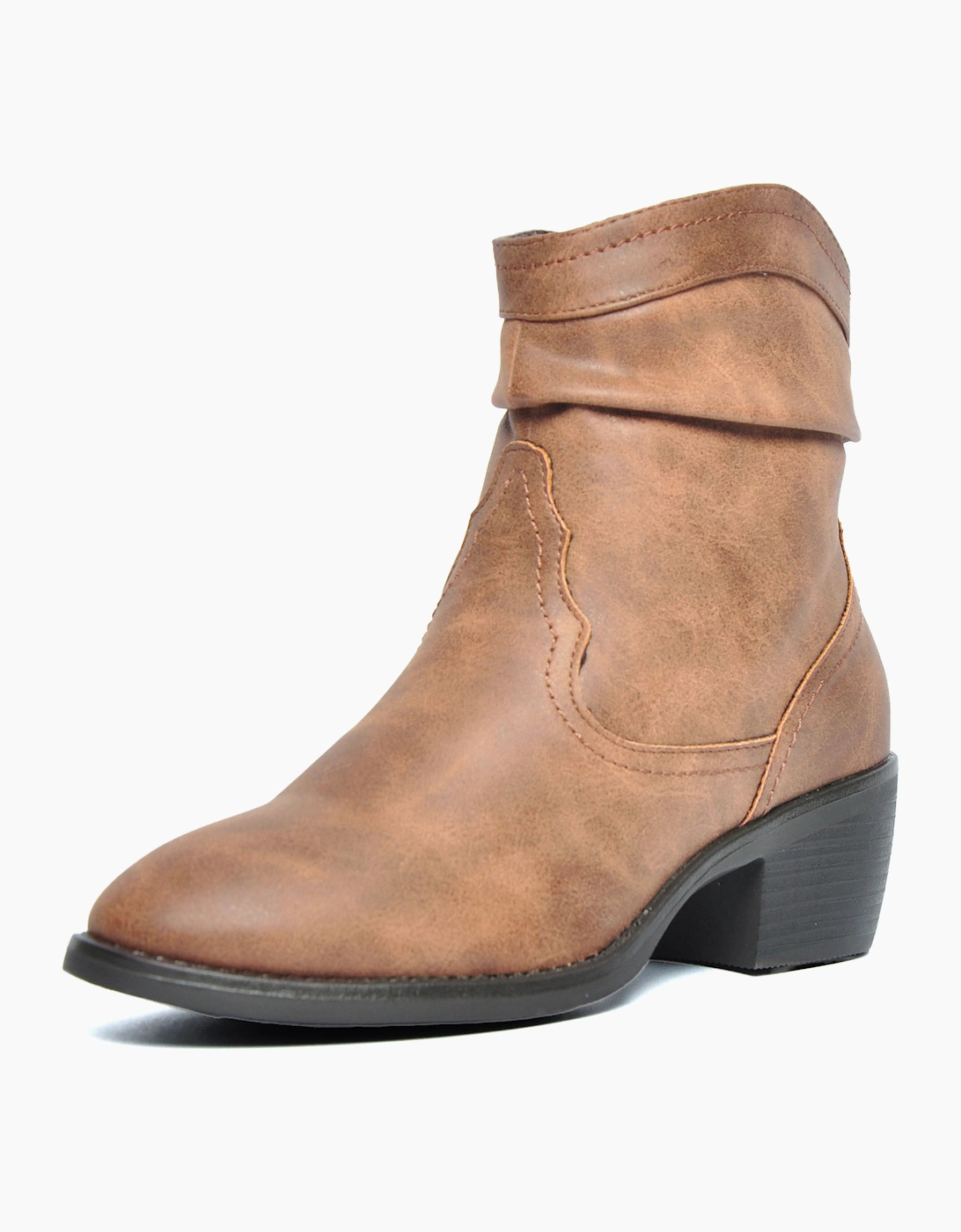Divaz Adele Fur-Lined Vegan Womens Boots Tuscan Tan Brown