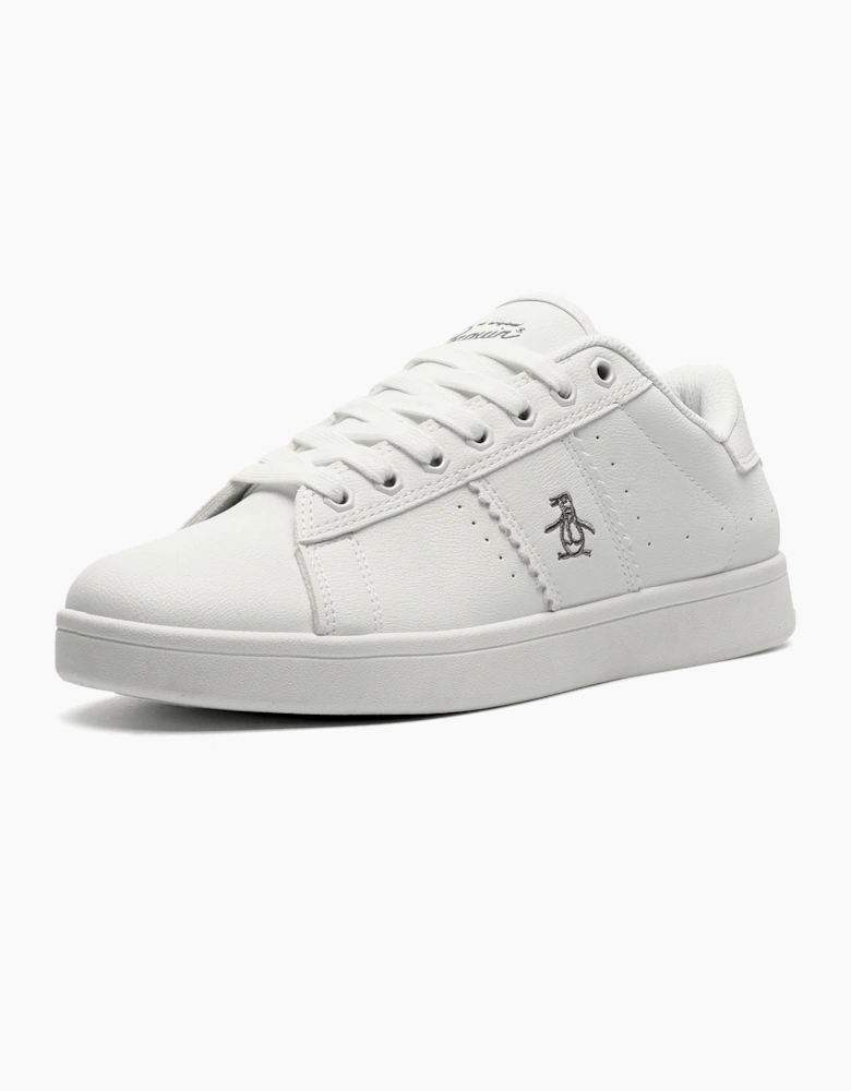 Original Penguin Steadman Mens Memory Foam Trainers White / Grey / Silver