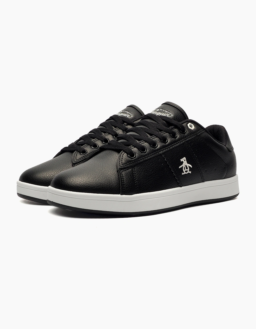 Original Penguin Steadman Signature Mens Trainers Black / White