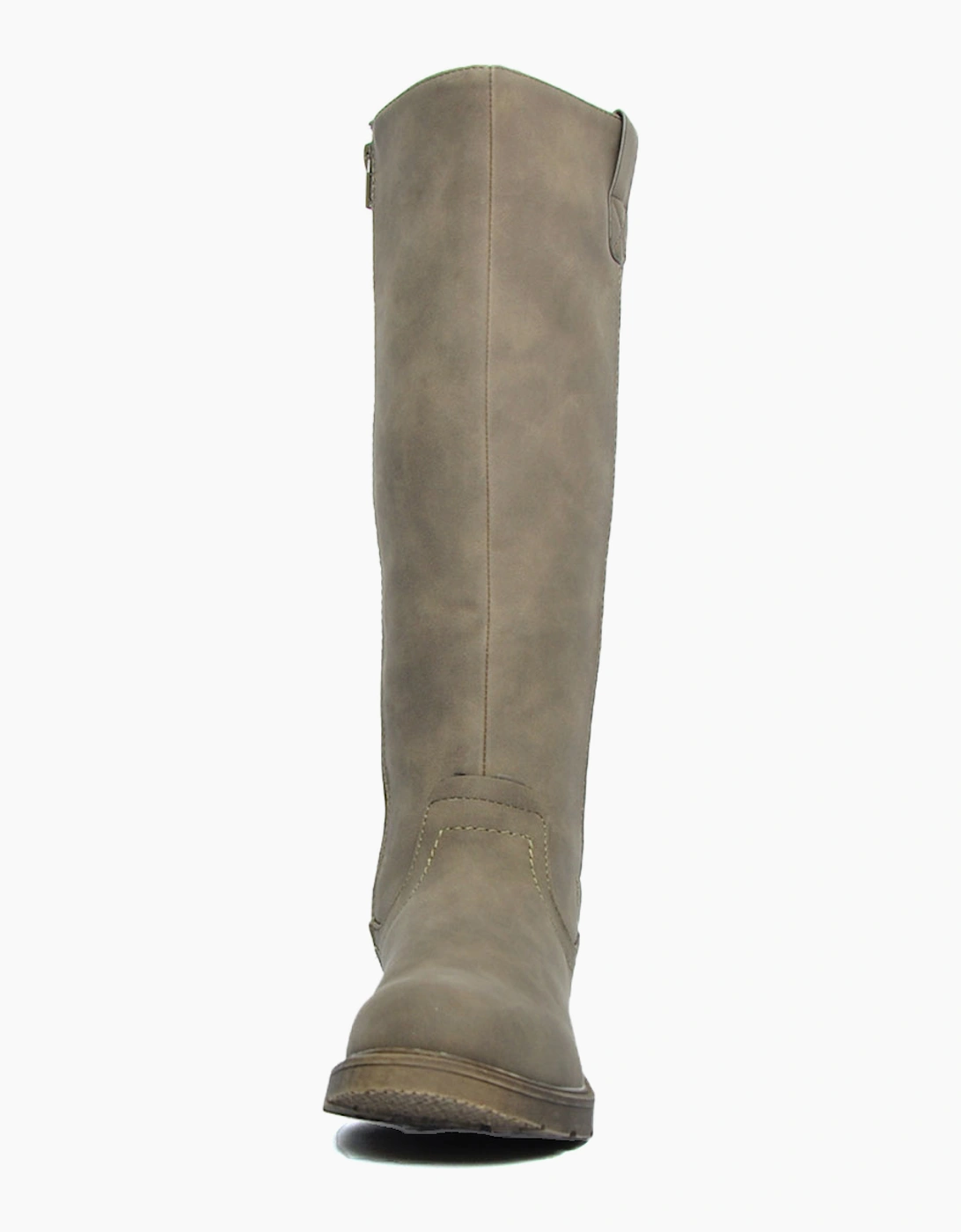Divaz Luxe Quinn Vegan Womens Knee High Boots Brown / Olive Tint
