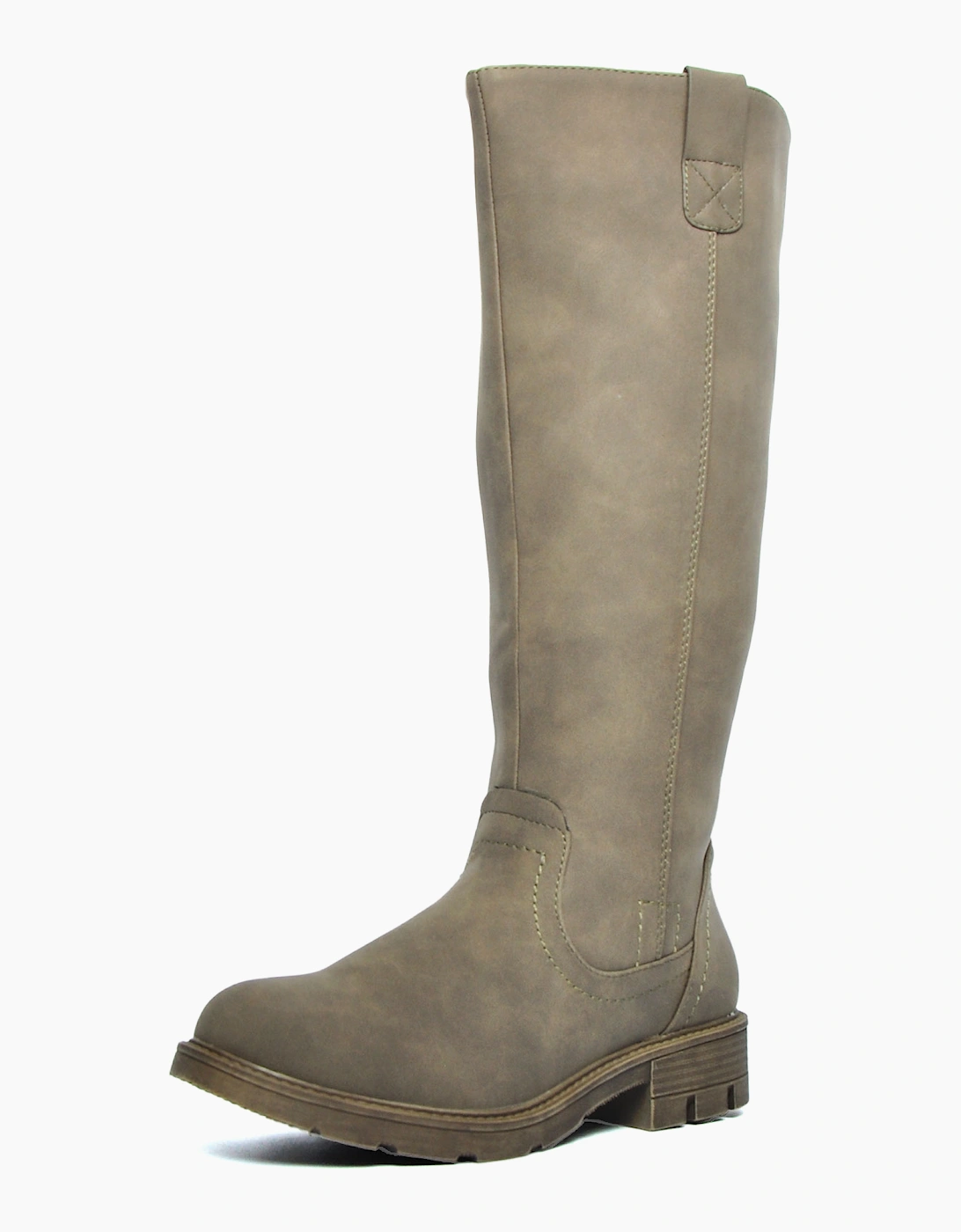 Divaz Luxe Quinn Vegan Womens Knee High Boots Brown / Olive Tint