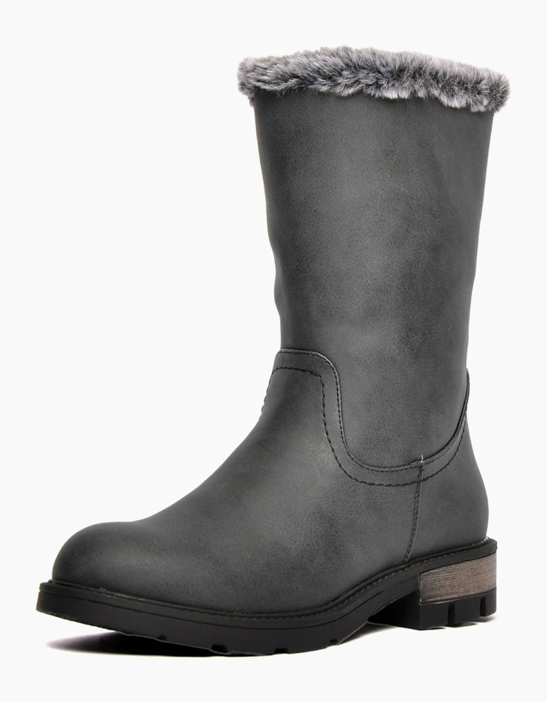 Divaz Nadia Vegan Womens Boots Black