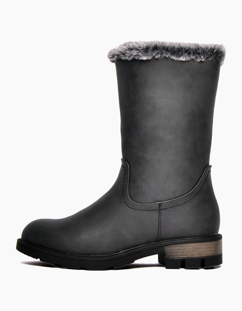 Divaz Nadia Vegan Womens Boots Black