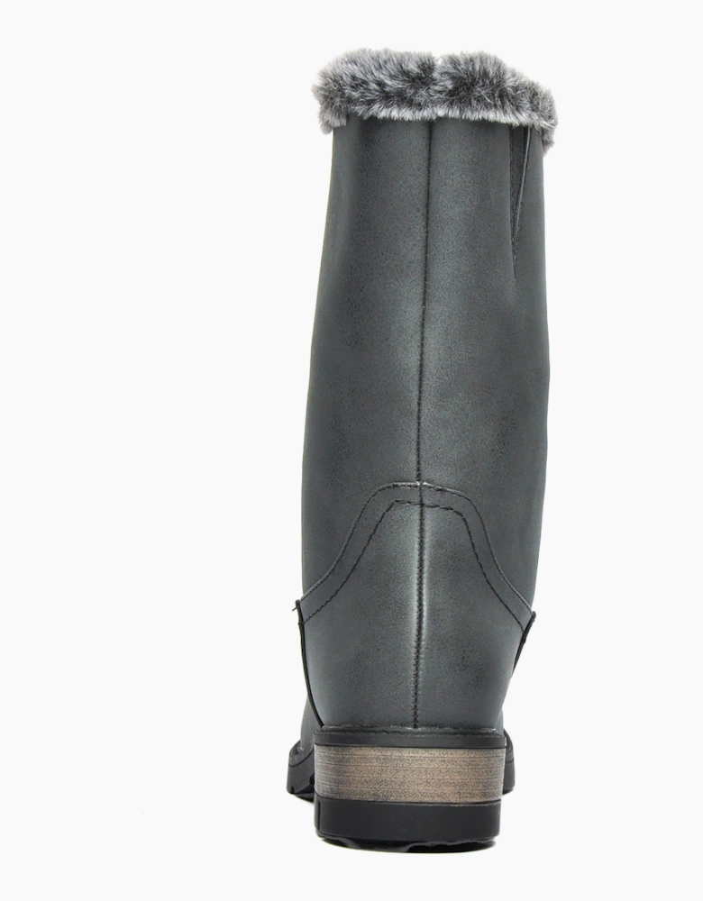 Divaz Nadia Vegan Womens Boots Black