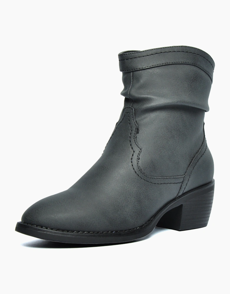 Divaz Adele Fur-Lined Vegan Womens Boots Black