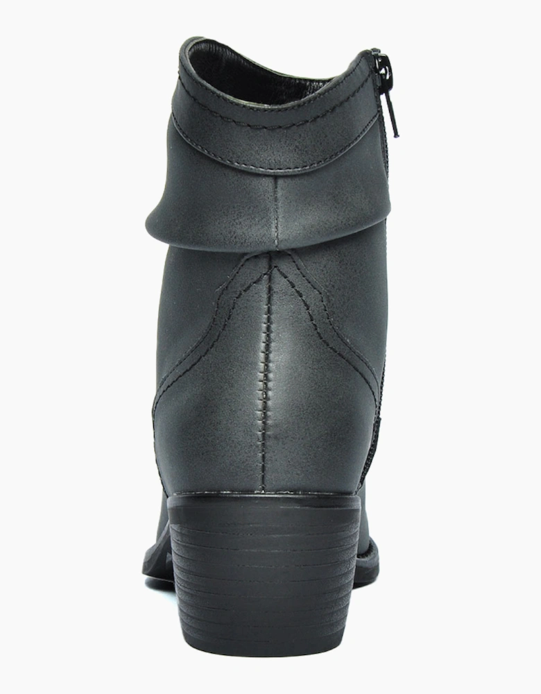 Divaz Adele Fur-Lined Vegan Womens Boots Black