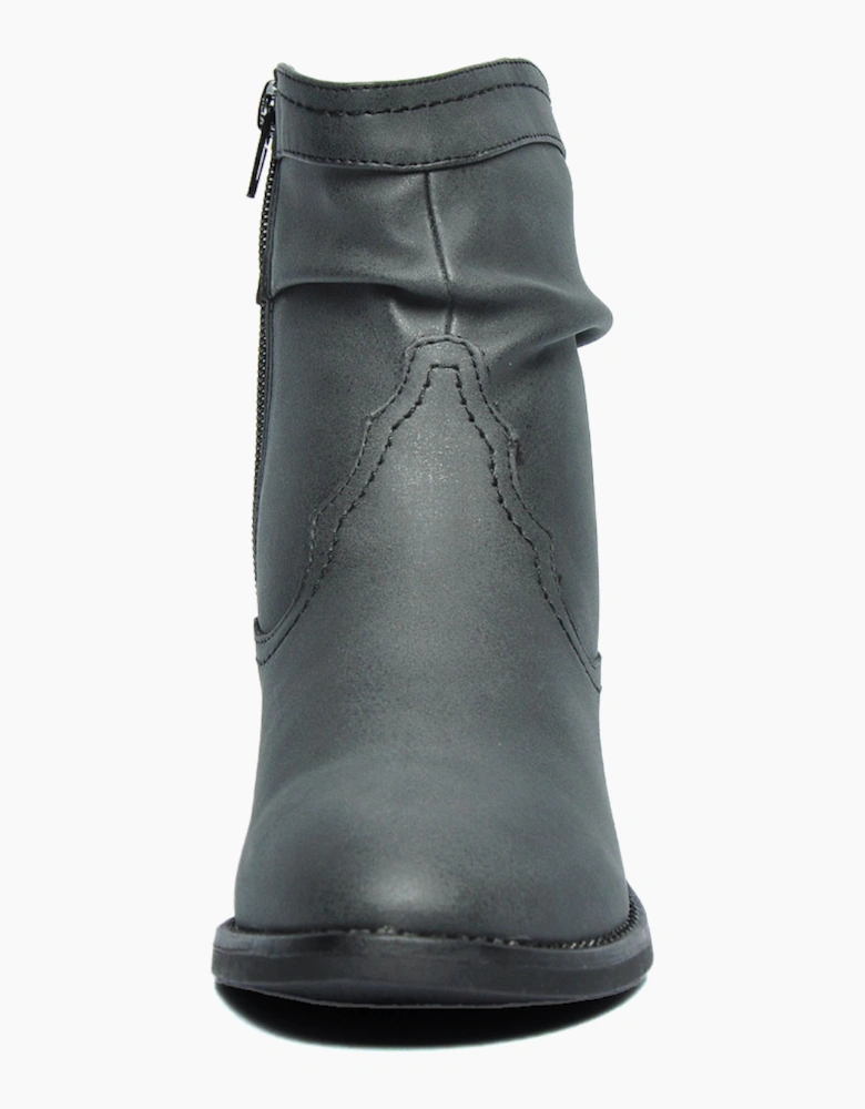 Divaz Adele Fur-Lined Vegan Womens Boots Black