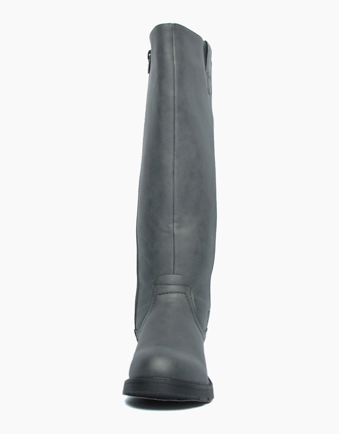 Divaz Luxe Quinn Vegan Womens Knee High Boots Black