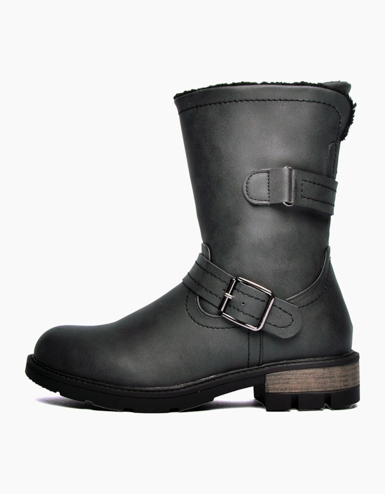 Divaz Luxe Whitney Vegan Womens Boots Black