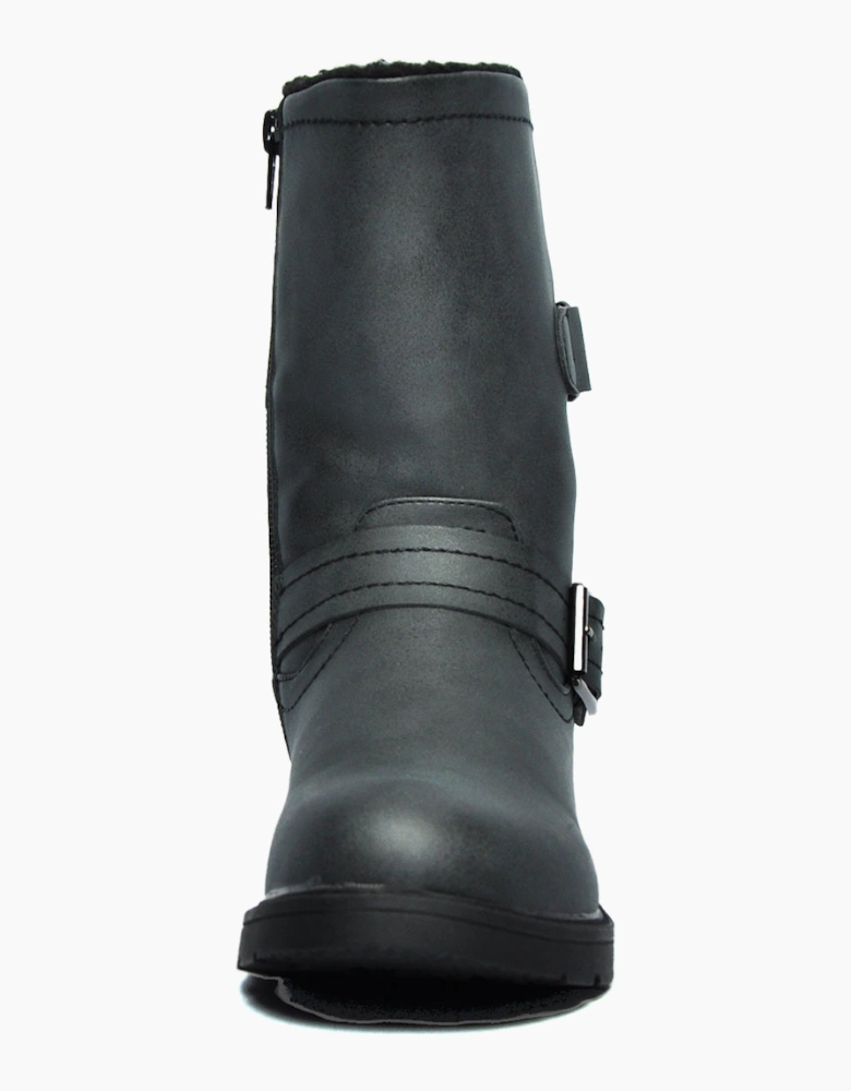 Divaz Luxe Whitney Vegan Womens Boots Black