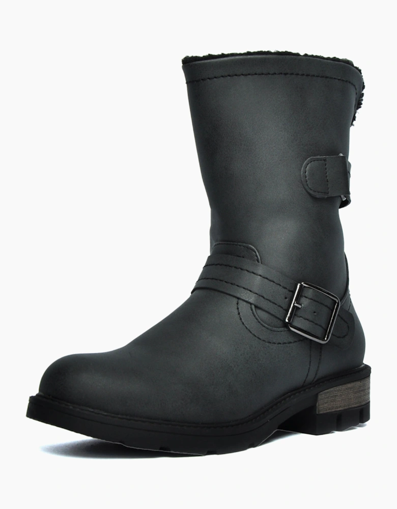 Divaz Luxe Whitney Vegan Womens Boots Black