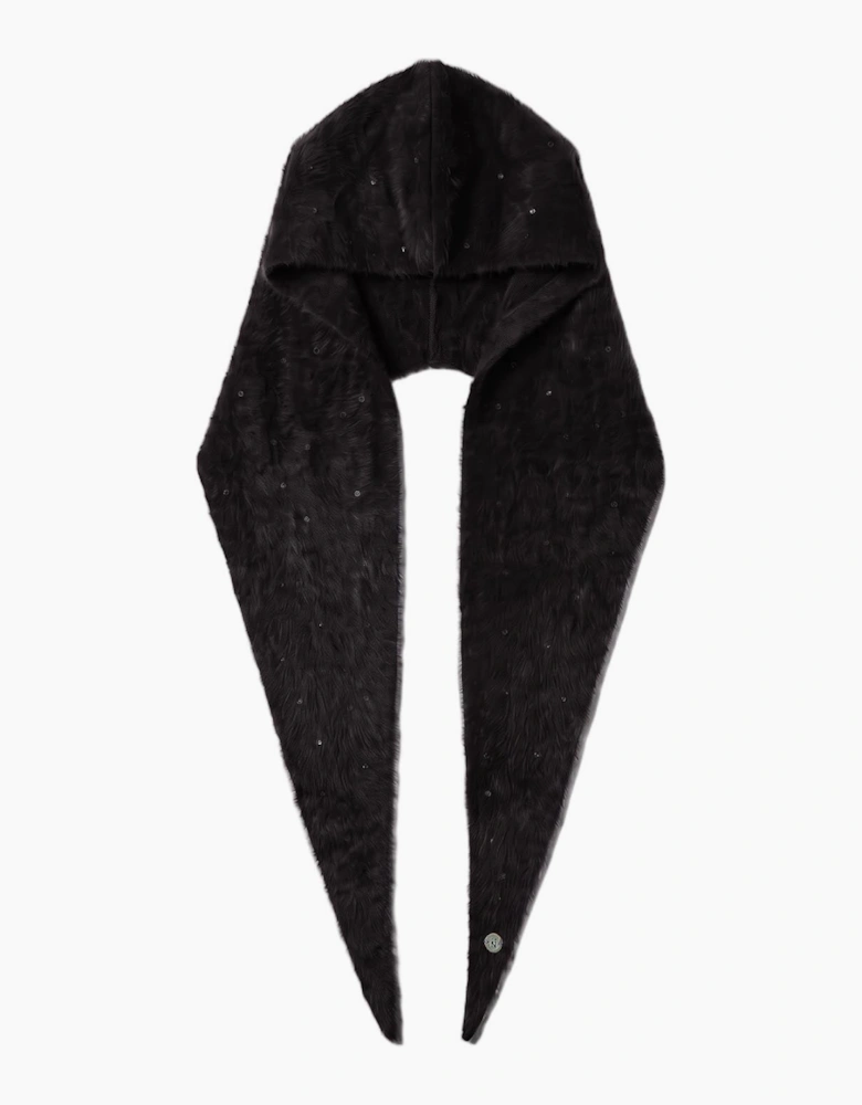 Baldwin Hooded Scarf - Black