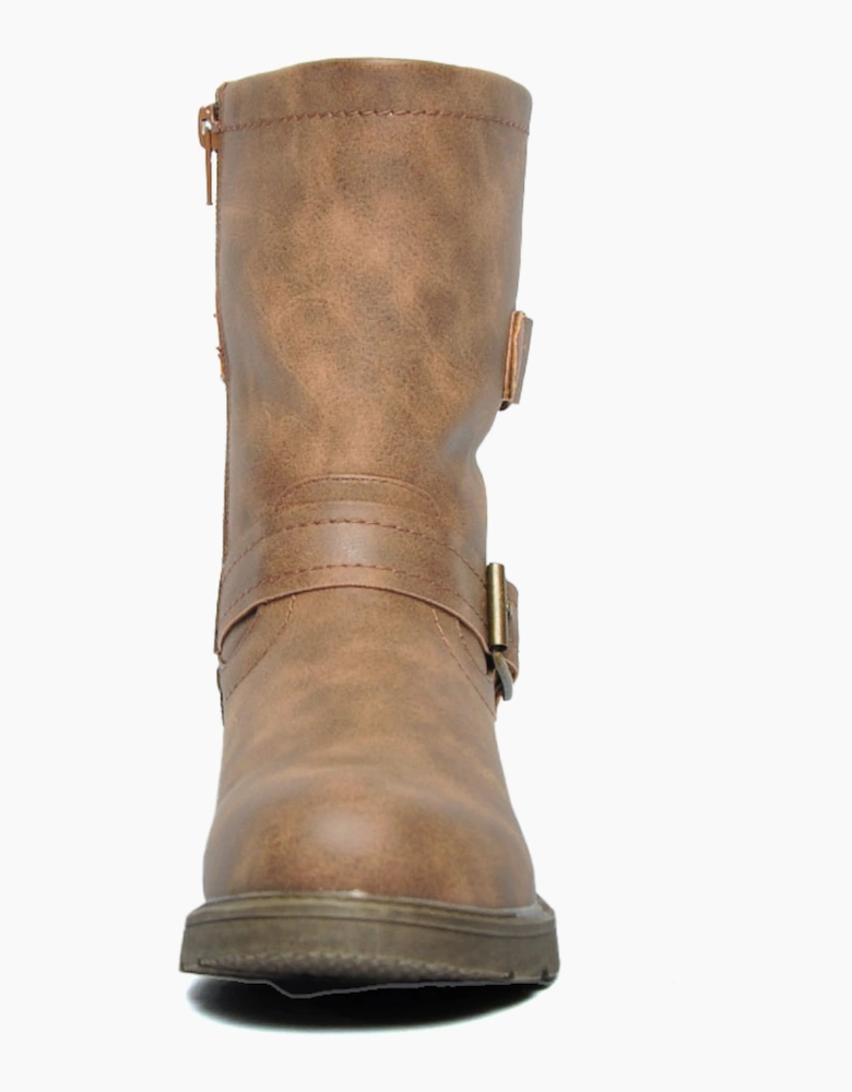 Divaz Luxe Whitney Vegan Womens Boots Brown