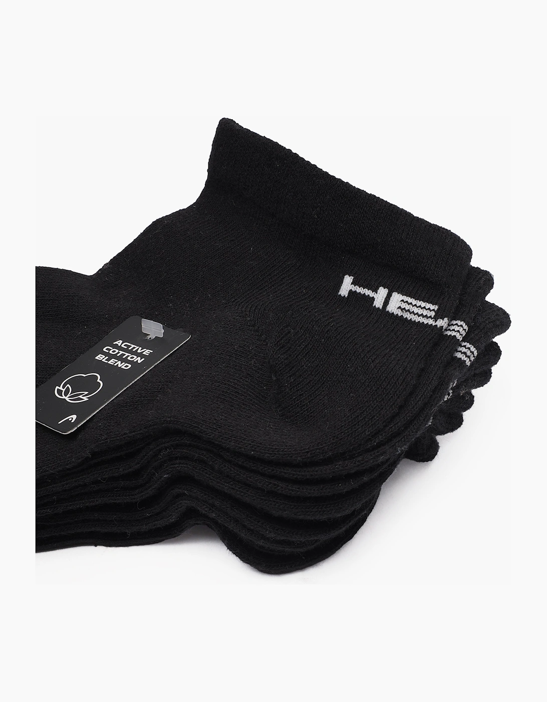 Head 5pk Trainer Socks Size 2.5 - 5 Black