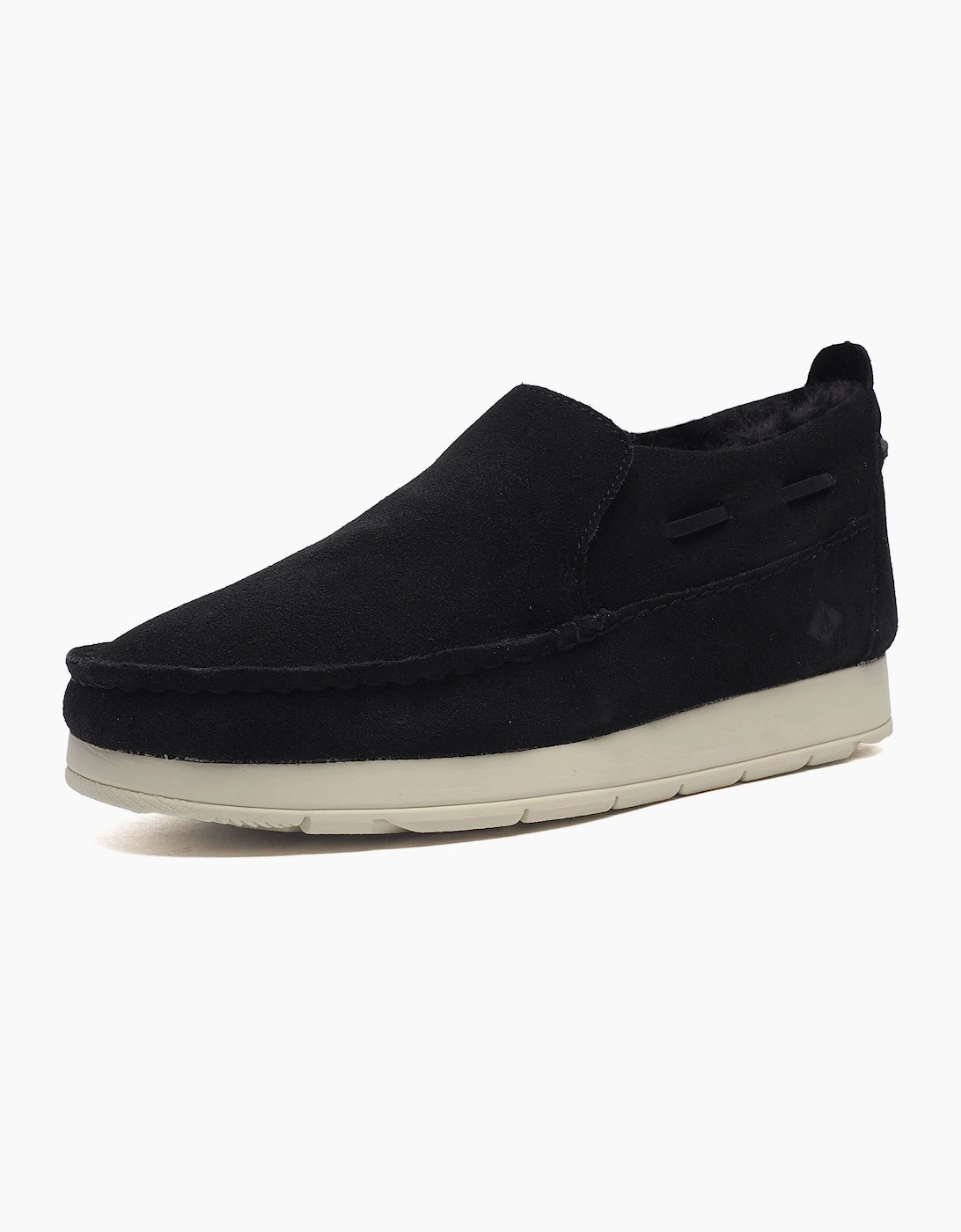 Sperry Moc Sider Suede Womens Black