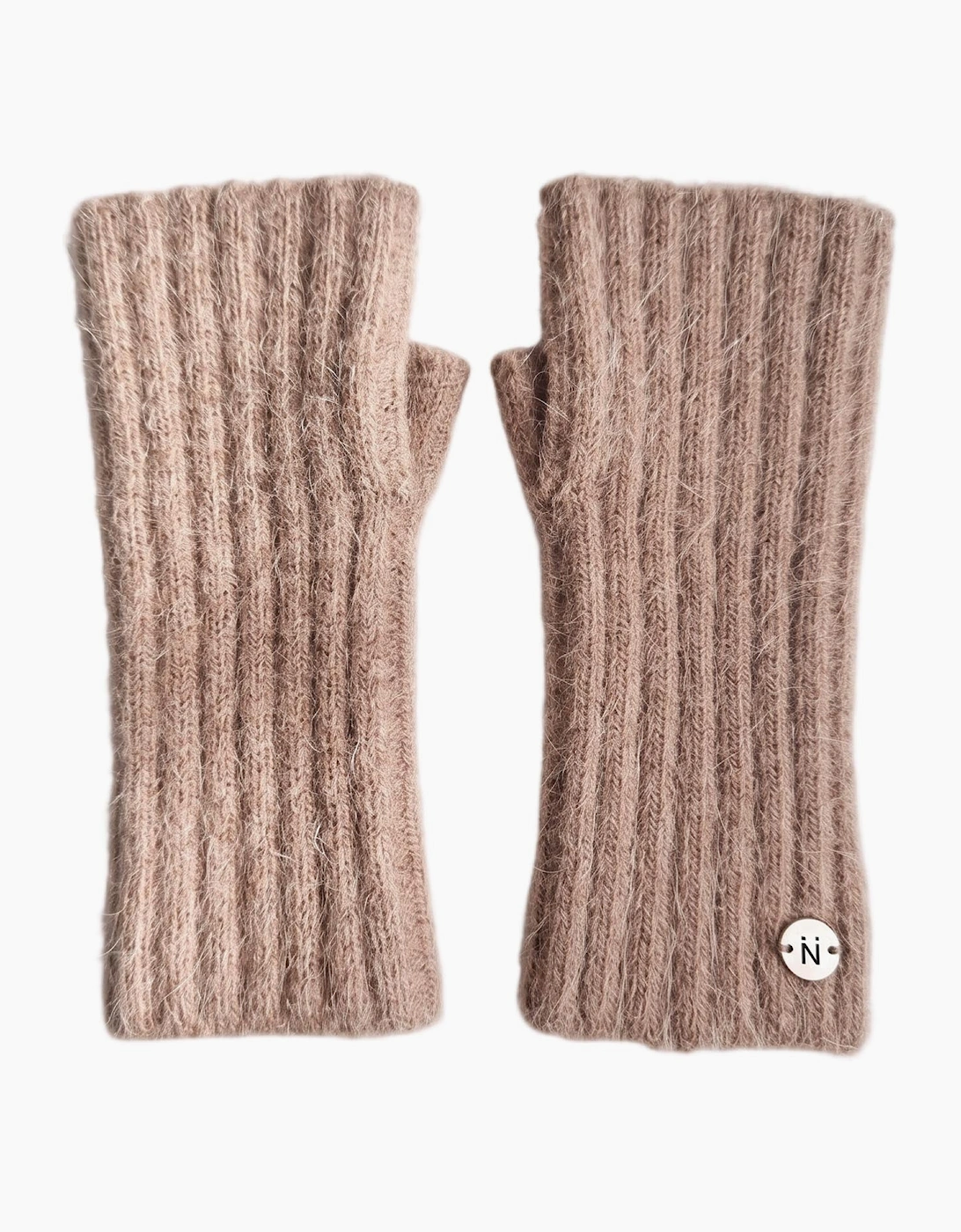 Iris Fingerless Gloves - Mink