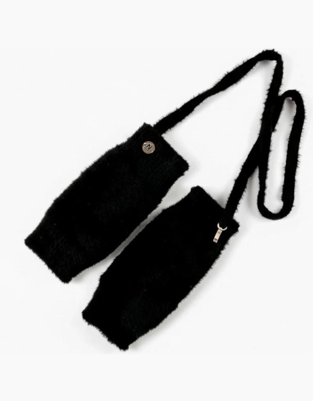 Chadwick Fingerless Mittens - Black