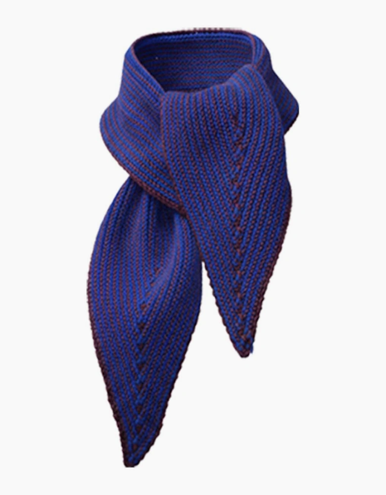 Madria Rib Knit Scarf - Blue Mix