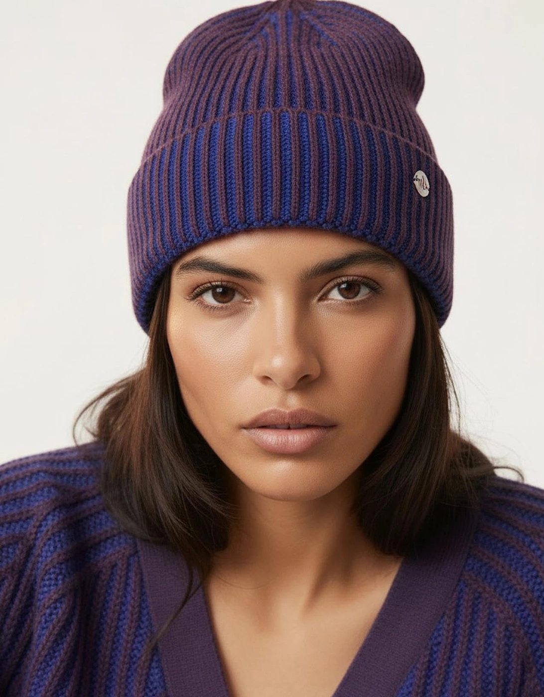 Madria Beanie Hat - Blue Mix