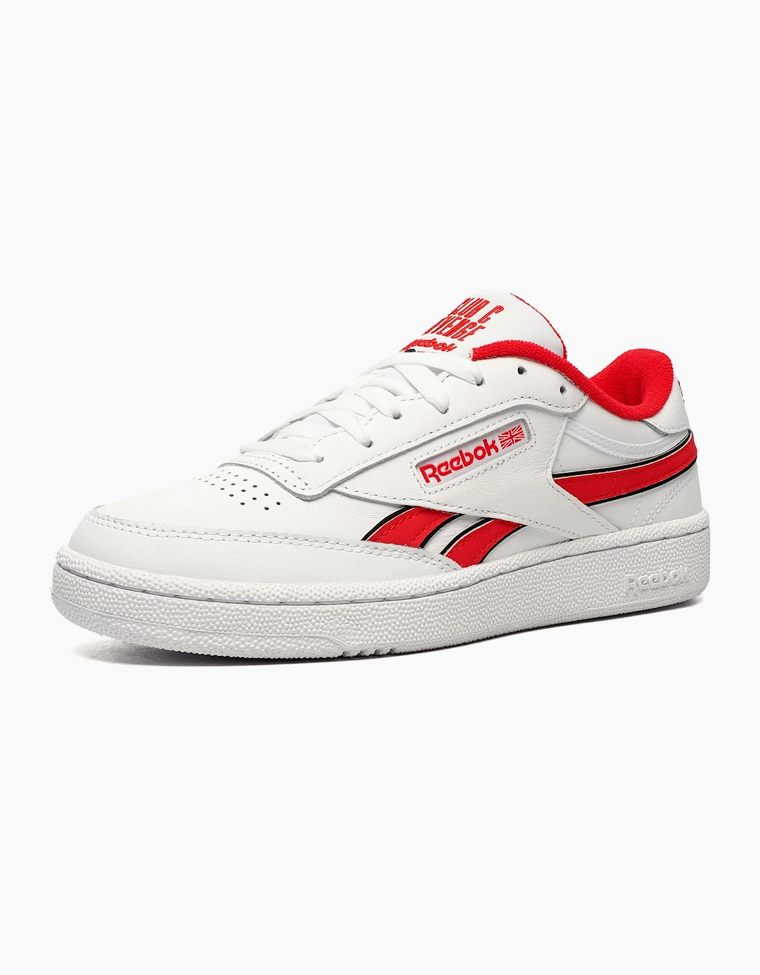 Reebok Classic Leather Club C Revenge Mens Trainers White / Red / Black
