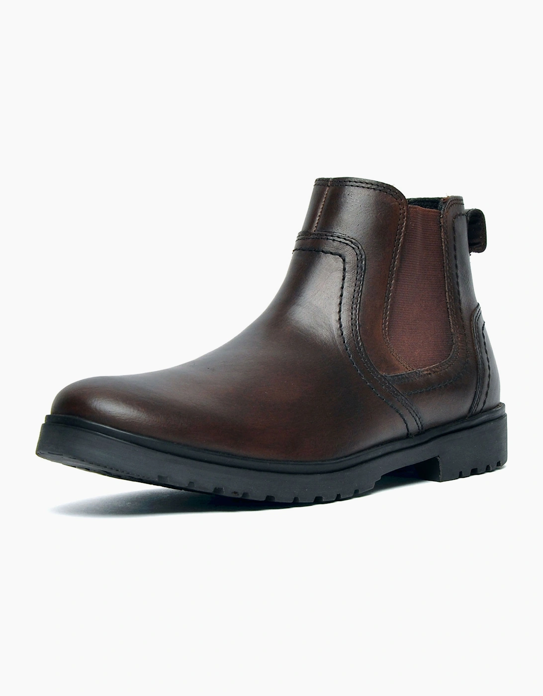 Oaktrak Becksley Signature Mens Leather Boots Brown