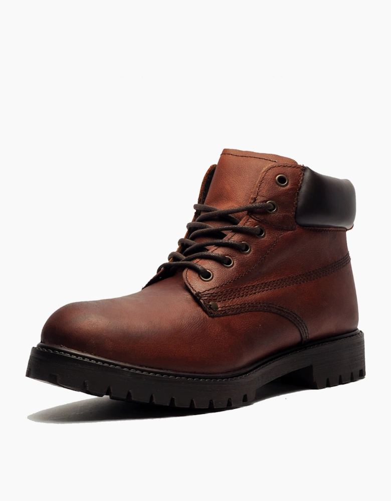 Oaktrak Baxter Mens Leather Boots Wood