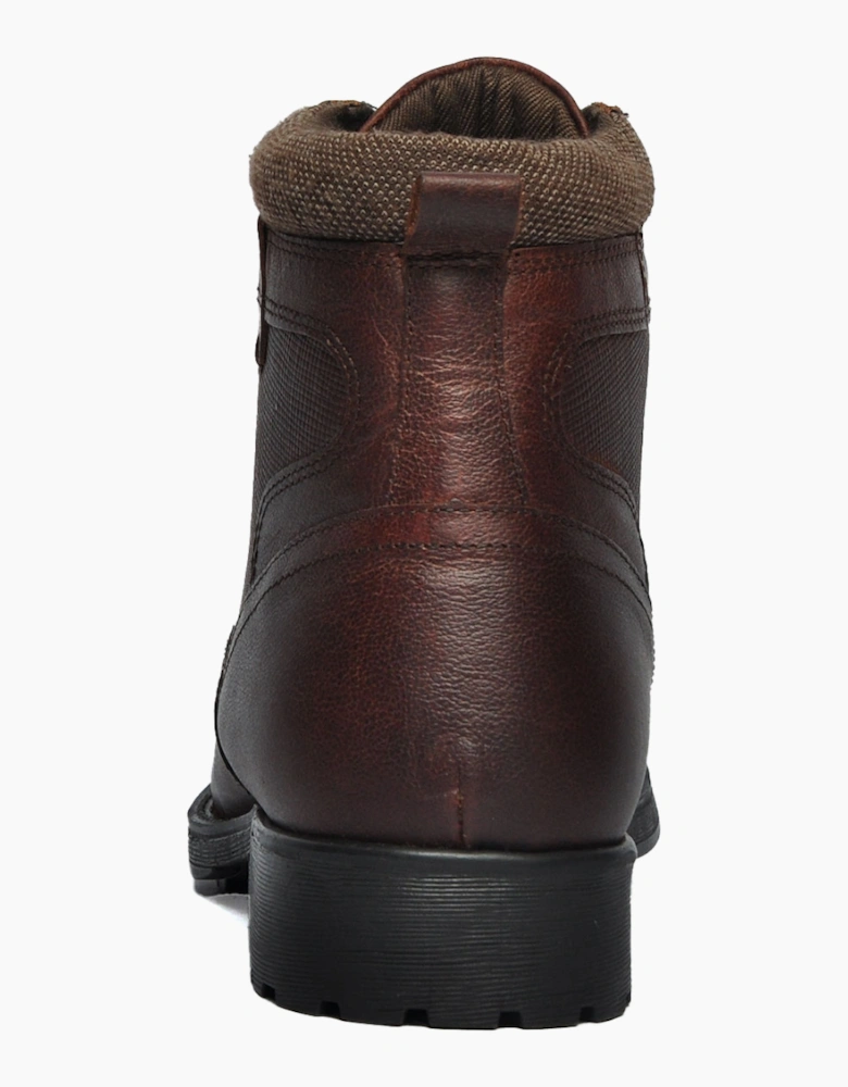 Oaktrak Benson Mens Leather Boots Wood / Tan Brown