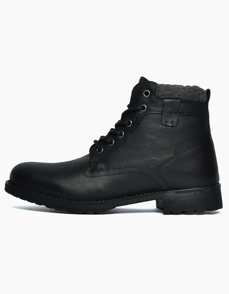 Oaktrak Benson Mens Leather Boots Black