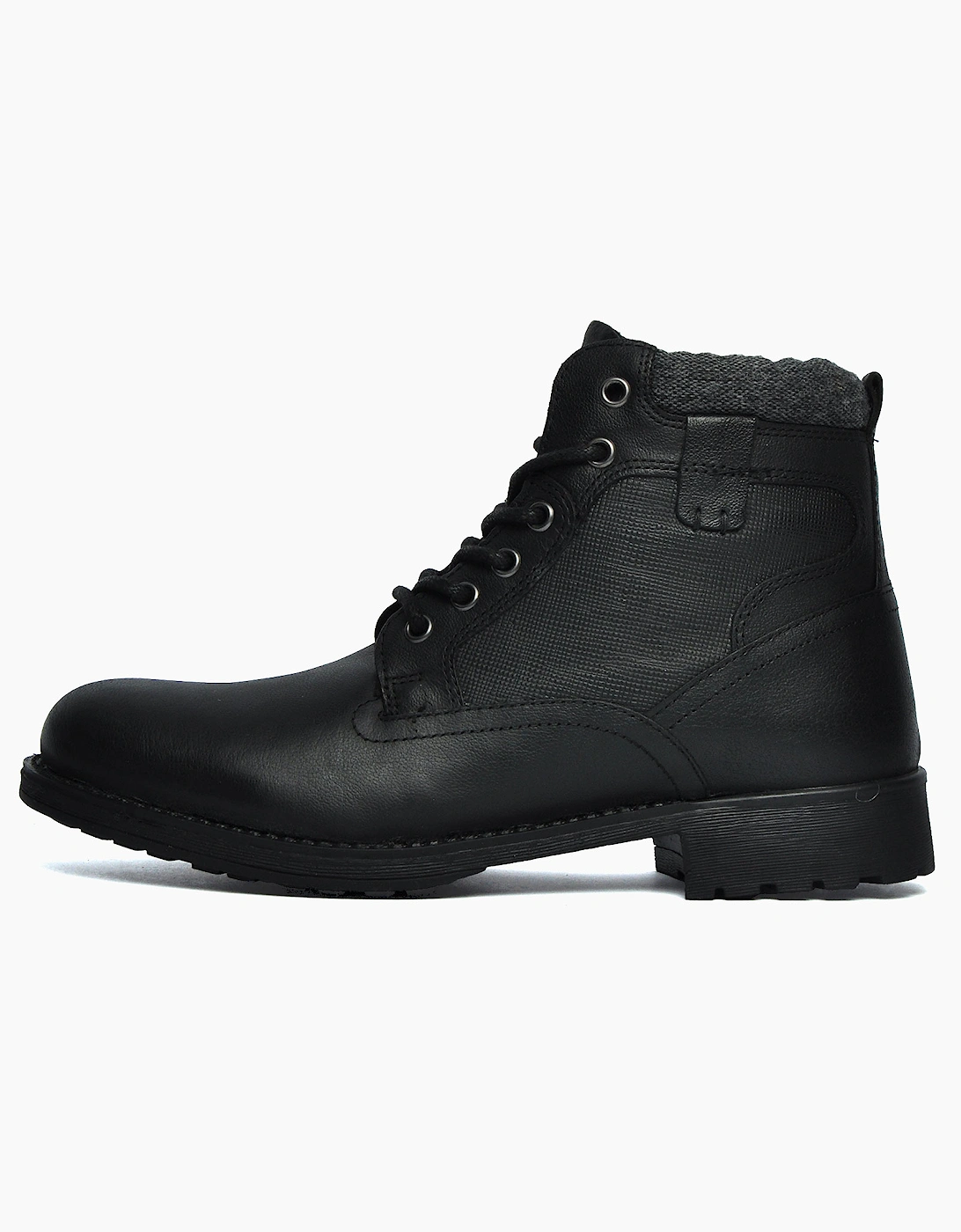 Oaktrak Benson Mens Leather Boots Black