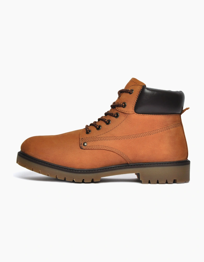 Oaktrak Baxter Mens Leather Boots Almond Wheat