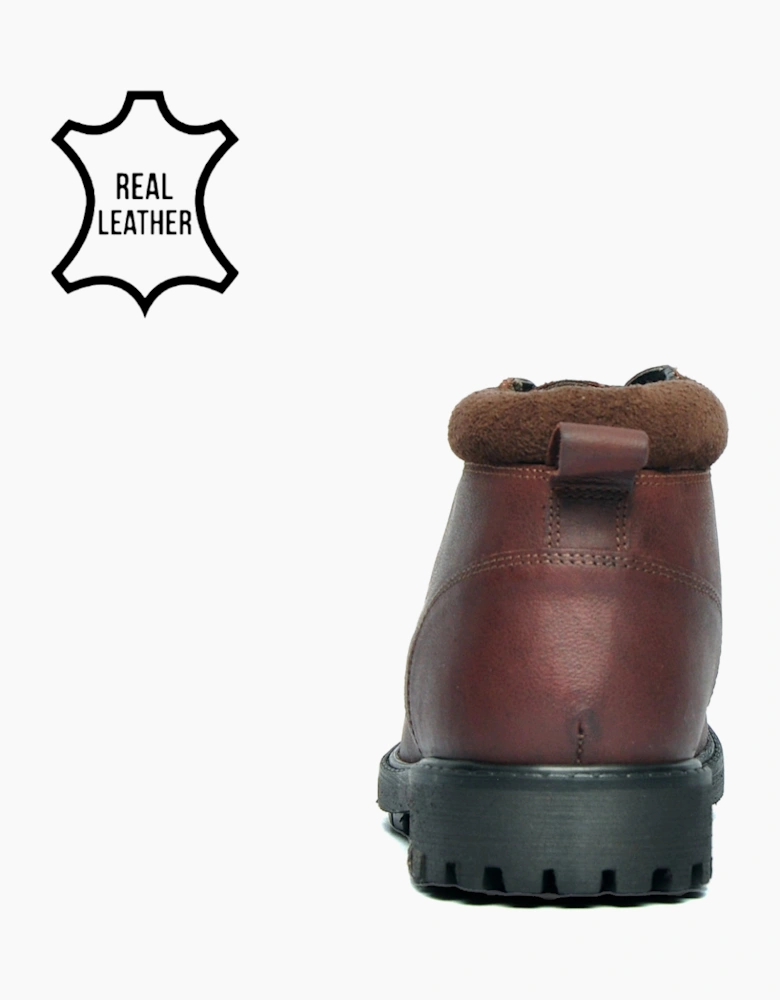 Oaktrak Ballard Mens Leather Boots Rustic Brown