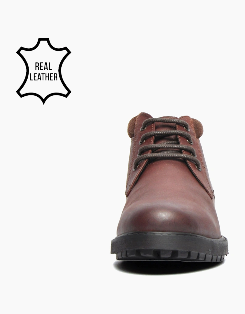 Oaktrak Ballard Mens Leather Boots Rustic Brown