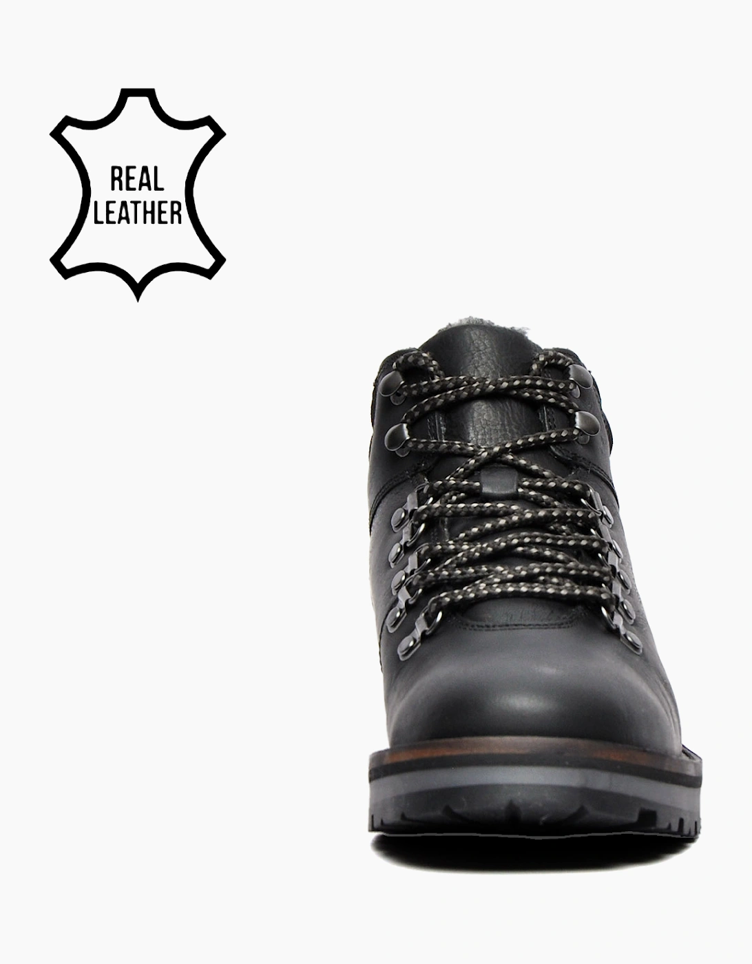 Red Tape Original Mens Leather Boots Black