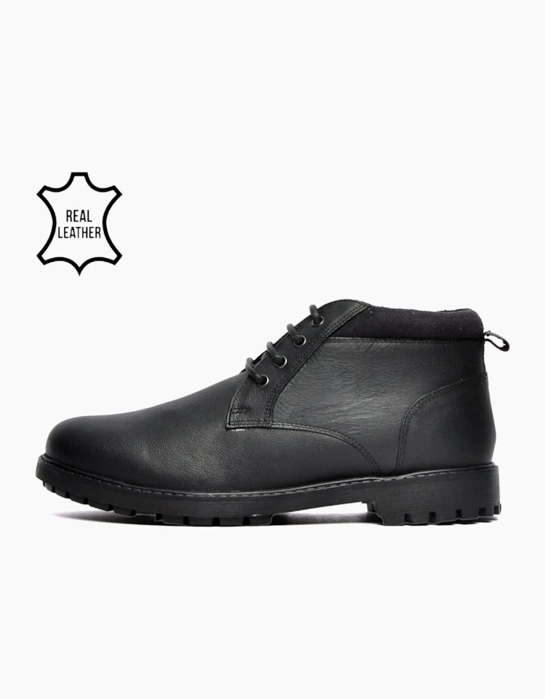Oaktrak Ballard Mens Leather Boots Black