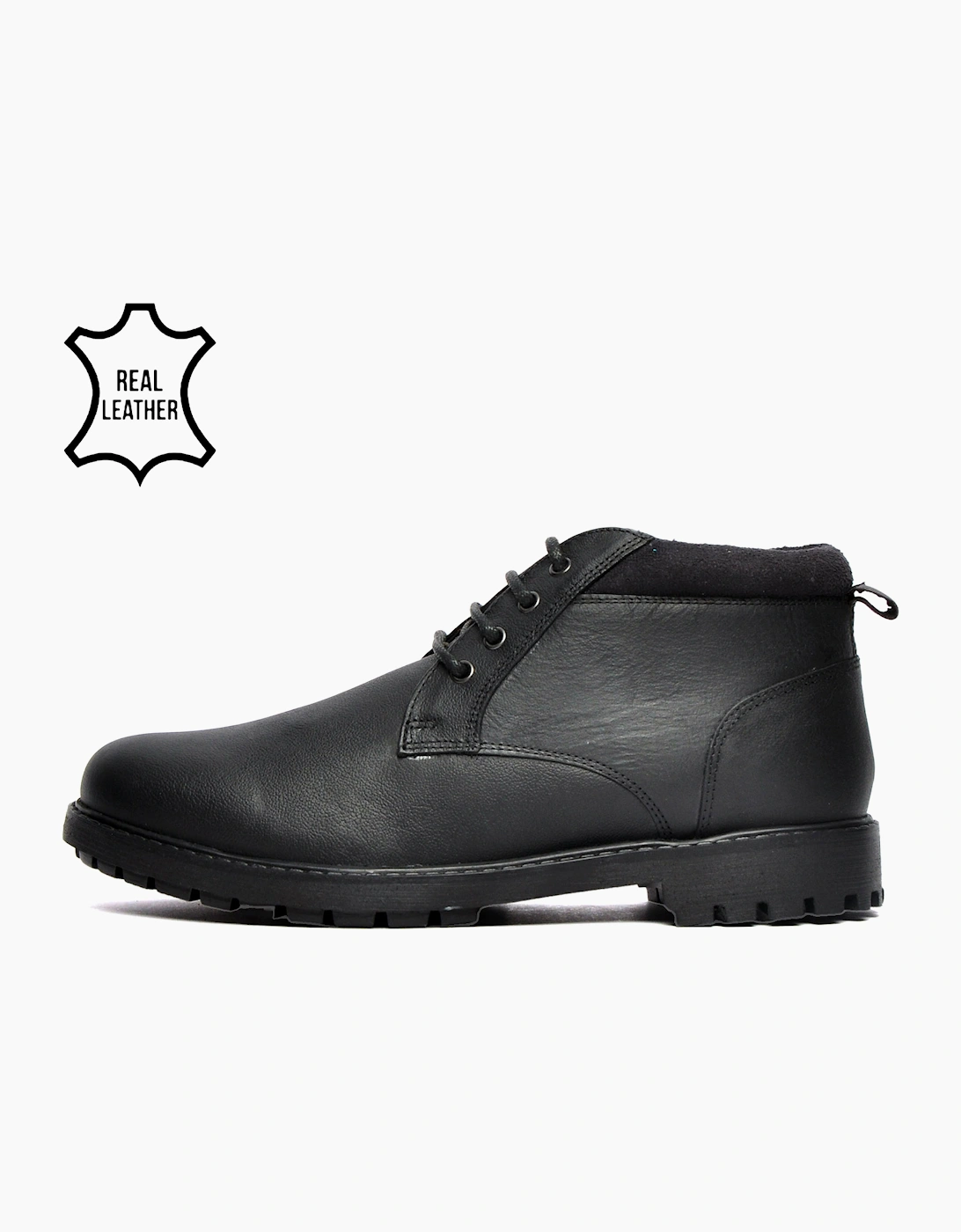 Oaktrak Ballard Mens Leather Boots Black