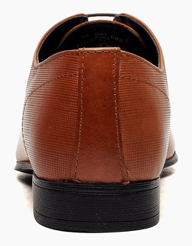 Oaktrak Bright Emboss Mens Leather Shoes Tan