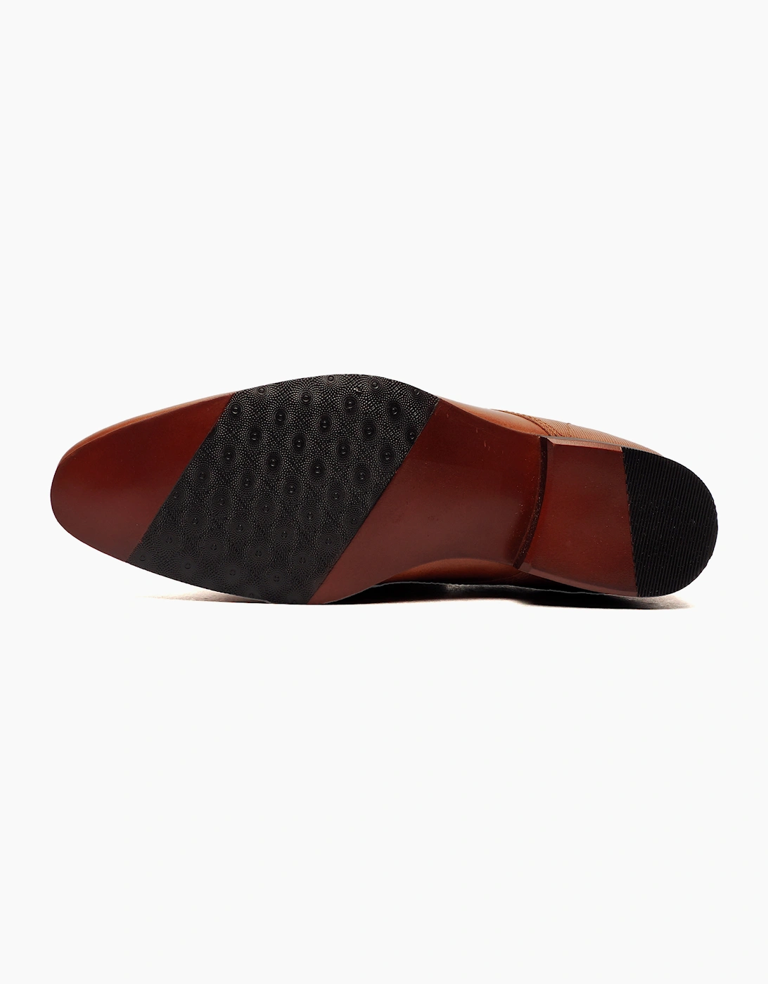 Oaktrak Bright Emboss Mens Leather Shoes Tan