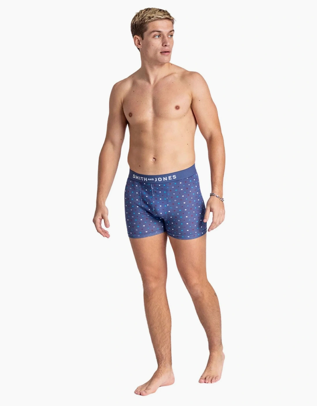 Smith & Jones Aziel Mens 7pk Boxer Shorts Multi