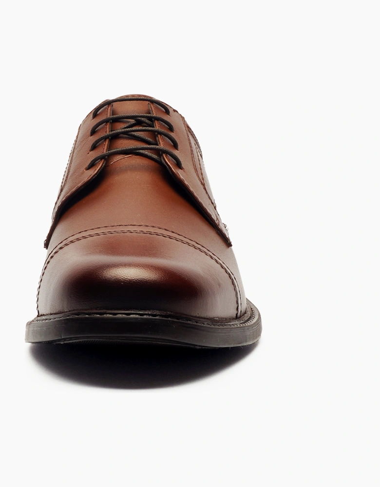 Oaktrak Charles Mens Leather Shoes Tan