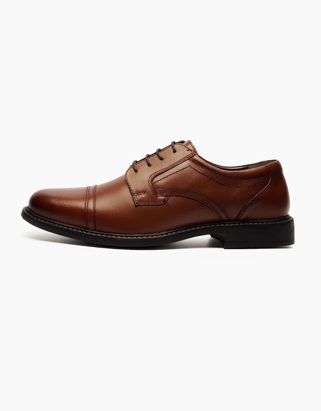 Oaktrak Charles Mens Leather Shoes Tan
