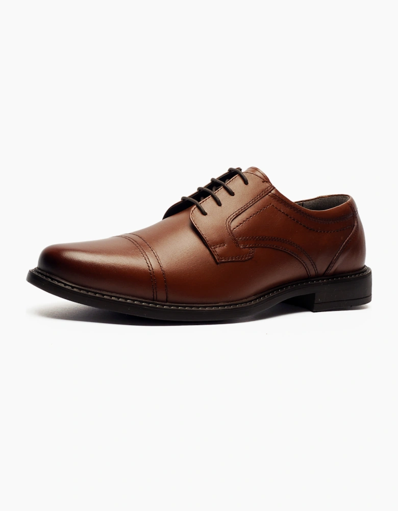 Oaktrak Charles Mens Leather Shoes Tan