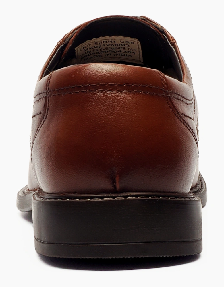 Oaktrak Charles Mens Leather Shoes Tan