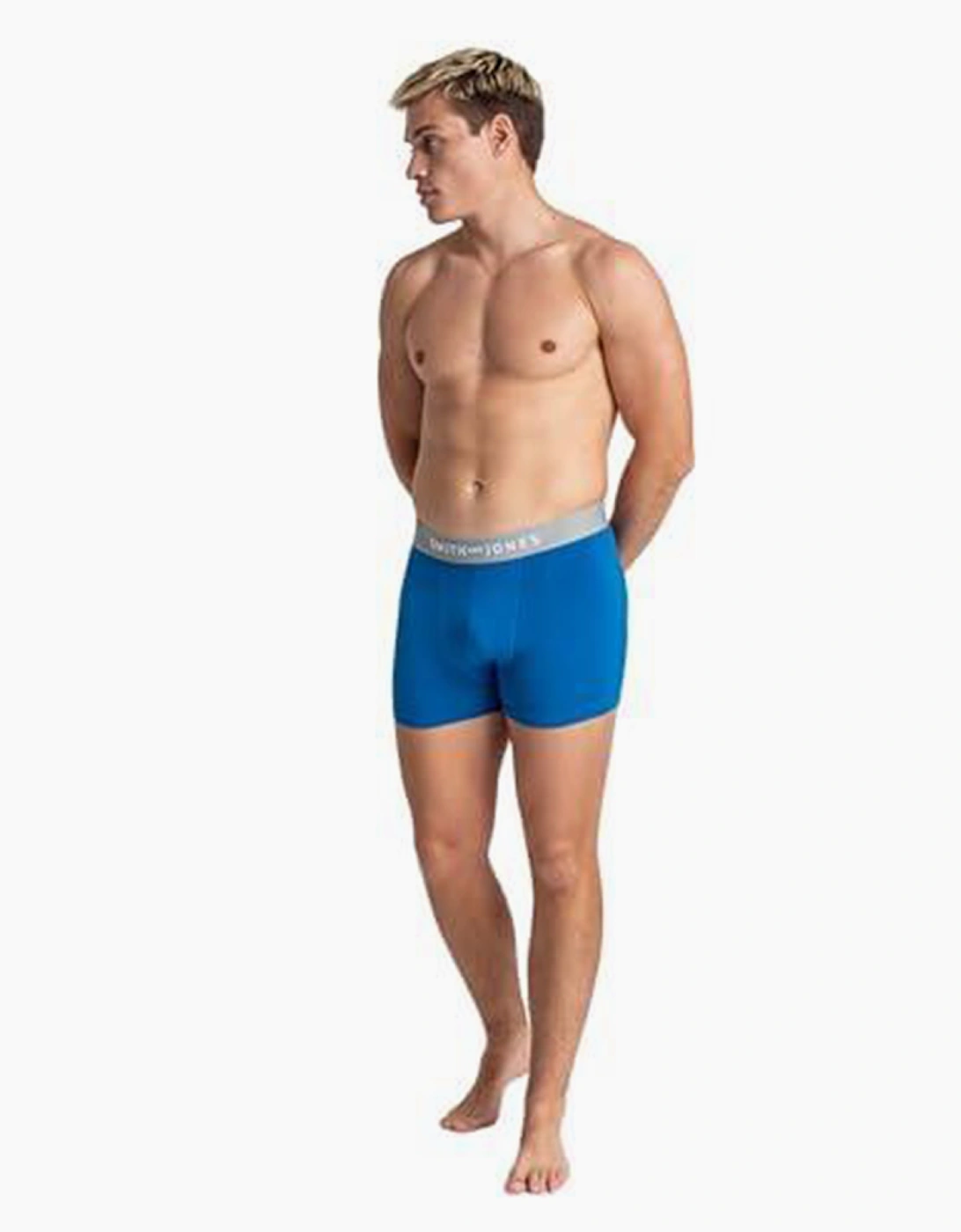 Smith & Jones Lathan 5pk Mens Boxer Shorts Blue / Assorted