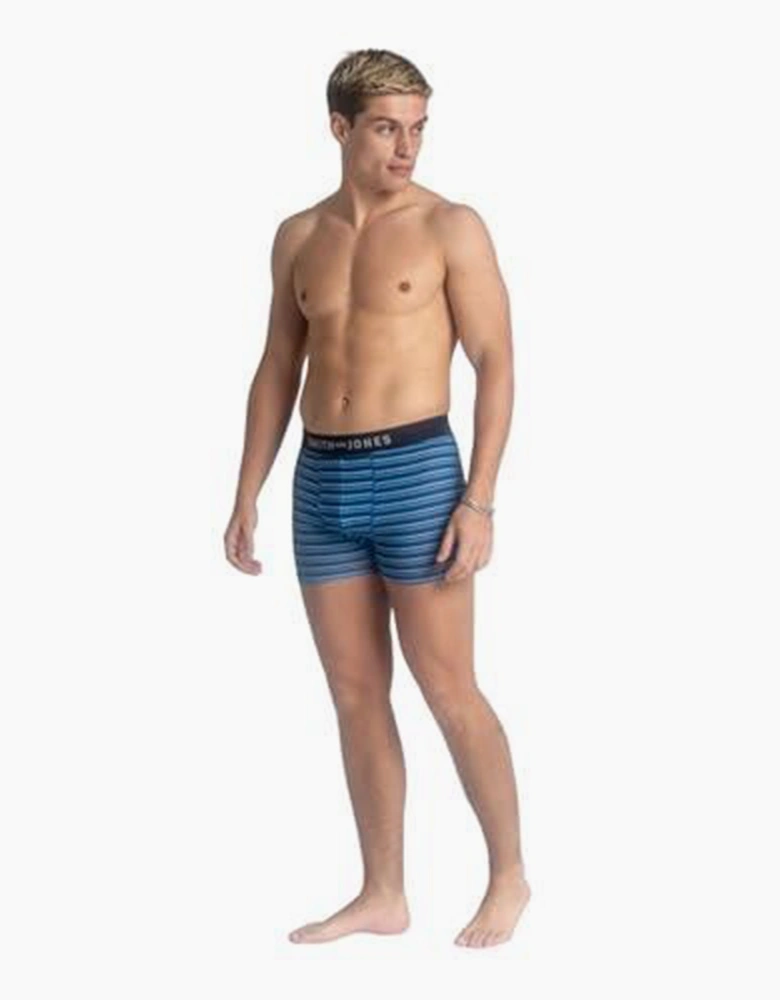 Smith & Jones Lathan 5pk Mens Boxer Shorts Blue / Assorted