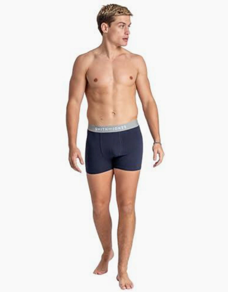 Smith & Jones Lathan 5pk Mens Boxer Shorts Blue / Assorted