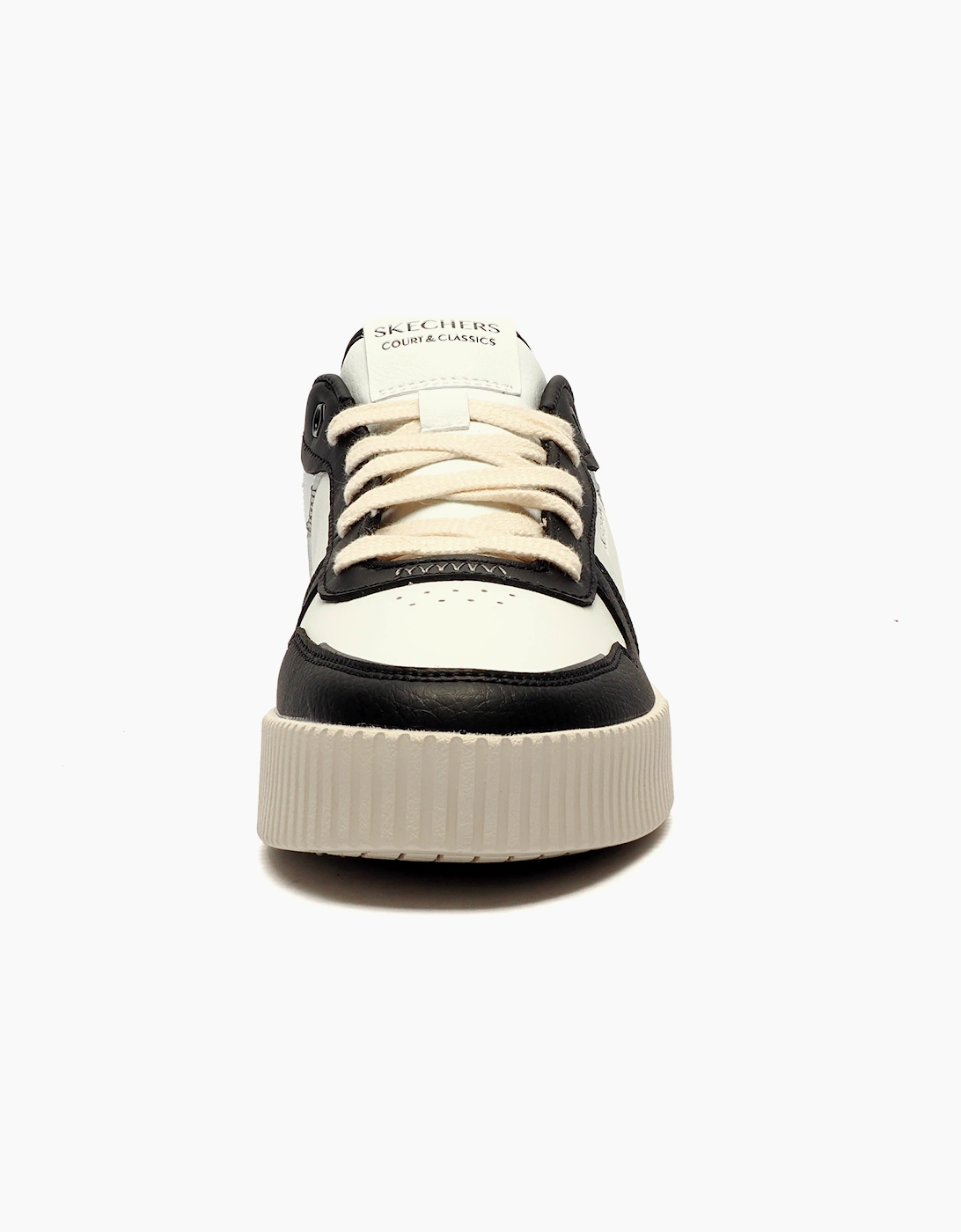 Skechers JS Court Memory Foam Mens Trainers White / Black